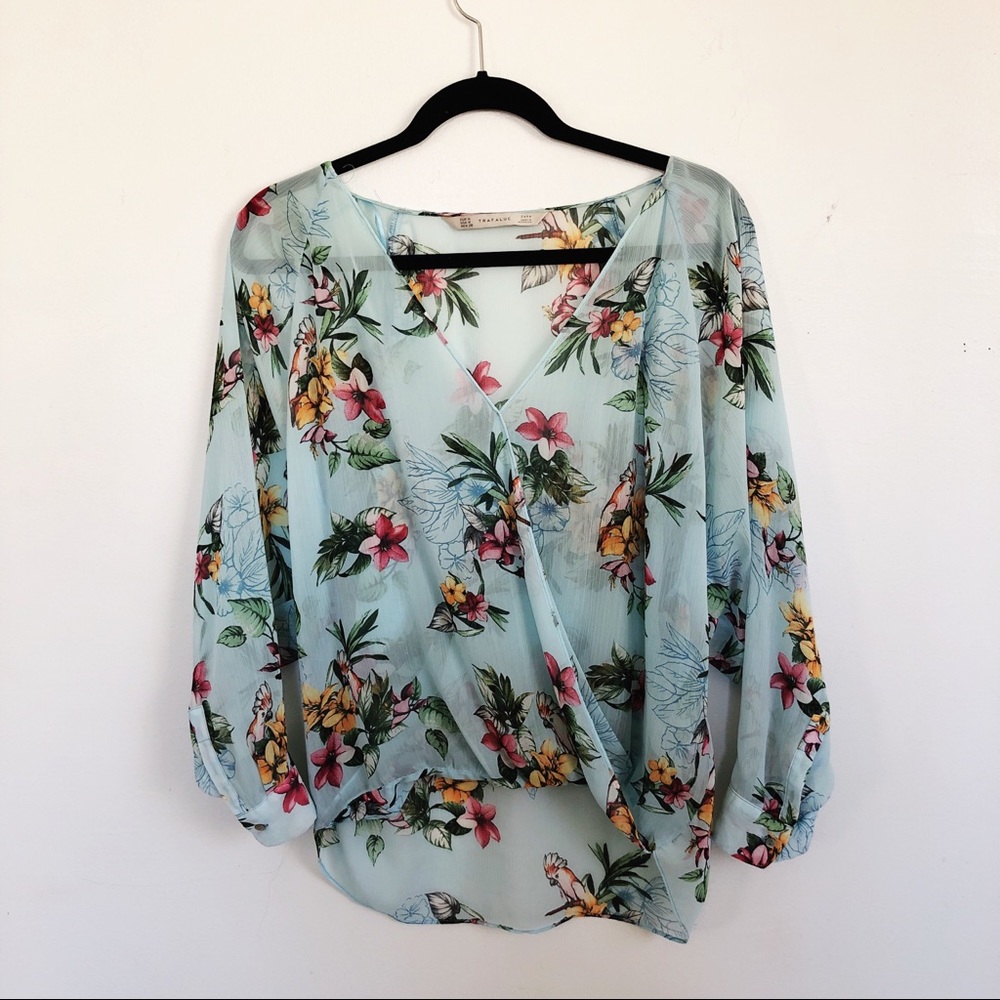 Tropical Print Zara Blouse